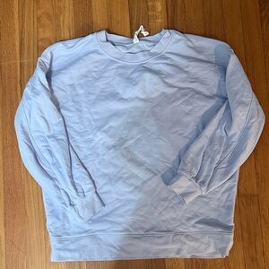 lululemon athletic perfectly oversized crew Light Blue Sweatshirt
